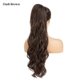 Extensión de coleta ondulada en color marrón oscuro para un aspecto rizado natural - Marrón Oscuro
