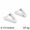 Orecchini geometrici a triangolo in argento in resistente acciaio inox - Argento