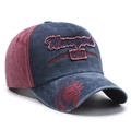 Berretto da baseball vintage blu marino e bordeaux con ricamo Newyork 1985 - Blu navy