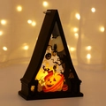 Casa De Halloween Triangular Estilo Calabaza