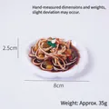 Mini 8cm realistic artificial Chinese cold noodle model with wood ear and green pepper - Pickled Beans and Tofu Skin / 8cm Torch Plate