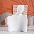 Scultura astratta minimalista in resina bianca per decorazione d'interni moderna - Bianco Grande Opaco