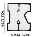 Letter K White
