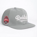 Cappello snapback grigio a tesa piatta con ricamo Reckless e stemma USA Sports - Regolabile / Grigio