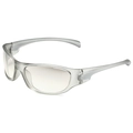 Lunettes de soleil punk Y2K avec monture grise translucide mate et verres clairs - Monture Gris Mat Verres Miroir Argent