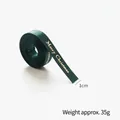 1cm dark green Christmas ribbon with gold Merry Christmas print for gift wrapping - 1.0 Green Gold Stamped Lettering (6 Yards)