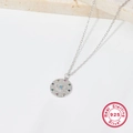 Collana in argento sterling 925 con pendente occhio greco e zirconi colorati - Argento 925 / KN23074/Zirconia Colorata Malocchio