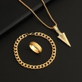 Rhombus Arrow Ring Set / Gold
