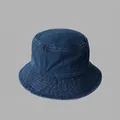 Cappello da pescatore in denim lavato blu scuro in stile retrò vintage per donne e ragazze - Blu Scuro Denim