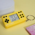 Mini console portatile Tetris gialla portachiavi con pulsanti e schermo classico - Rettangolare Giallo Brillante