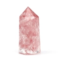 Pink crystal quartz resin point obelisk for meditation yoga and healing energy - Watermelon Quartz