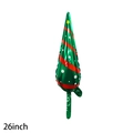 26-Zoll Weihnachtsbaum-Folienballon mit roten Streifen und Stern für die Feiertagsdeko - 26 Zoll Weihnachts-Explosionsstern