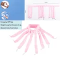Pink octopus heatless hair curler for long hair with removable foam rollers - 2nd Gen Long / Pink