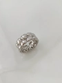 Elegant silver heart-shaped ring with polished finish in a layered minimalist design - Multiple Heart Link Style / White
