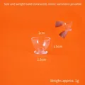 Miniature clear plastic dollhouse bowl with 2cm diameter and 1.5cm height specs - 5# Miniature Transparent Bowl