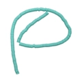 Single strand of light tiffany blue polymer clay disc beads for DIY jewelry making - Lake Blue