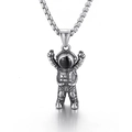 Steel Color Astronaut Pendant (KP97378-KHX)