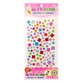 Colorful 3D crystal gem stickers with heart and flower shapes for DIY scrapbooking - Mixed Shapes (Patterned Card)