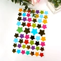 Pegatinas de estrellas coloridas con lámina de oro y acabado metálico para DIY - Estrella Colorida