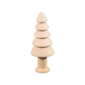DIY unlackierter Miniatur-Weihnachtsbaum aus Holz mit natürlicher Maserung für Kinder - HE37 Kleiner Baum Nr. 8 6.3cm