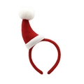Serre-tête de Noël avec mini bonnet de Père Noël en velours rouge pour coiffure festive - 5# Bandeau-Chapeau de Père Noël Rouge