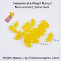 Miniatur-Gummibärchen-Requisite aus gelbem Harz für DIY-Desserts, 2,3 cm Länge - 2.3cm Große Gelbe Geleebohne