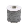 Spool of 0.5mm grey waxed cord for DIY jewelry making and handmade beaded necklaces - 0.5mm/10 Meters / Gray