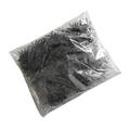 Halloween black decorative spider web cotton in transparent retail plastic bag - 1 Pack of 500 Black Spiders