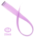 Single piece 22-inch light purple straight hair extension with BB clip for women - Light Purple (134H)