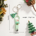Detail of Christmas nail clipper keychain with dimensions 5x2 inches and 1.1oz weight - Christmas Tree Style 3