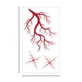 Waterproof Halloween tattoo sticker featuring 3D realistic red blood veins XB-012 - Vein Tattoo XB-012