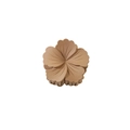 Elegant matte brown hibiscus flower claw clip hair accessory for women styling - Khaki