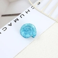 Light blue acetate shell hair clip with pearlescent finish for ocean style hairstyle - Style 12-Light Blue Pearlescent Conch