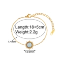 Round Sunstone Bracelet - Golden Blue
