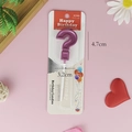 Metallic purple question mark birthday candle with white base on pink background - Blister Pack-Large / Metallic Purple