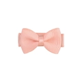 Pink grosgrain ribbon bow hair clip for babies and girls, elegant boutique hair accessory - Pink