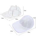 Baseball cap washing kit with white cage and mesh bag including dimensions 18x30x10cm - Set (With Foldable Frame) / Small / White