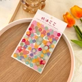 Set di adesivi a bolle con fiori pastello in colori assortiti per DIY creativo - 3 Fogli/Confezione / Fiori di Crema