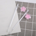 Set di penne carine con ciondoli a stella pieni di paillettes a cuore rosa - Penna con Ciondolo Sakura - Bianco