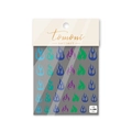 Adesivi per nail art fiamme blu e viola con supporto adesivo ultra sottile to-458 - Fiamma Sfumata Multicolore (to 458)