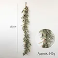 Ghirlanda natalizia nordica argento con aghi di pino e pigne lunga 153cm - Vite