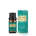 10ml pure organic lemongrass essential oil bottle with a green floral packaging box - Lemongrass Oil