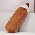 Creative brown corduroy pencil shaped plush pillow for home sofa decoration - 70cm(0.75kg) / Brown Corduroy Style