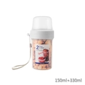 Contenitore portatile a doppio strato 330ml+150ml per yogurt e cereali con laccio - 150+330ml