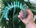 Handmade crown with turquoise crystal pillars and silver wire wrap on black headband - Green + Silver Wire Silver Headband 1