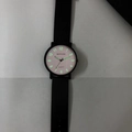 Reloj de cuarzo negro minimalista con manecillas luminosas verdes y números fluorescentes - Tamaño Grande - Esfera Blanca Luminosa Completamente Numérica