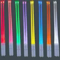 Set of 8 pairs multicolor LED glowing chopsticks featuring acrylic light-up saber design - Colorful