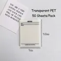 Note adesive in PET traslucido 9,5x7 cm con 50 fogli per appunti e planning - Stile Note