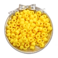 100 Pièces/Paquet (9x6mm) / Couleur solide Jaune