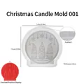 Stampo in silicone con gnomo natalizio per candele fai da te e decorazioni in resina - Tre Gnomi